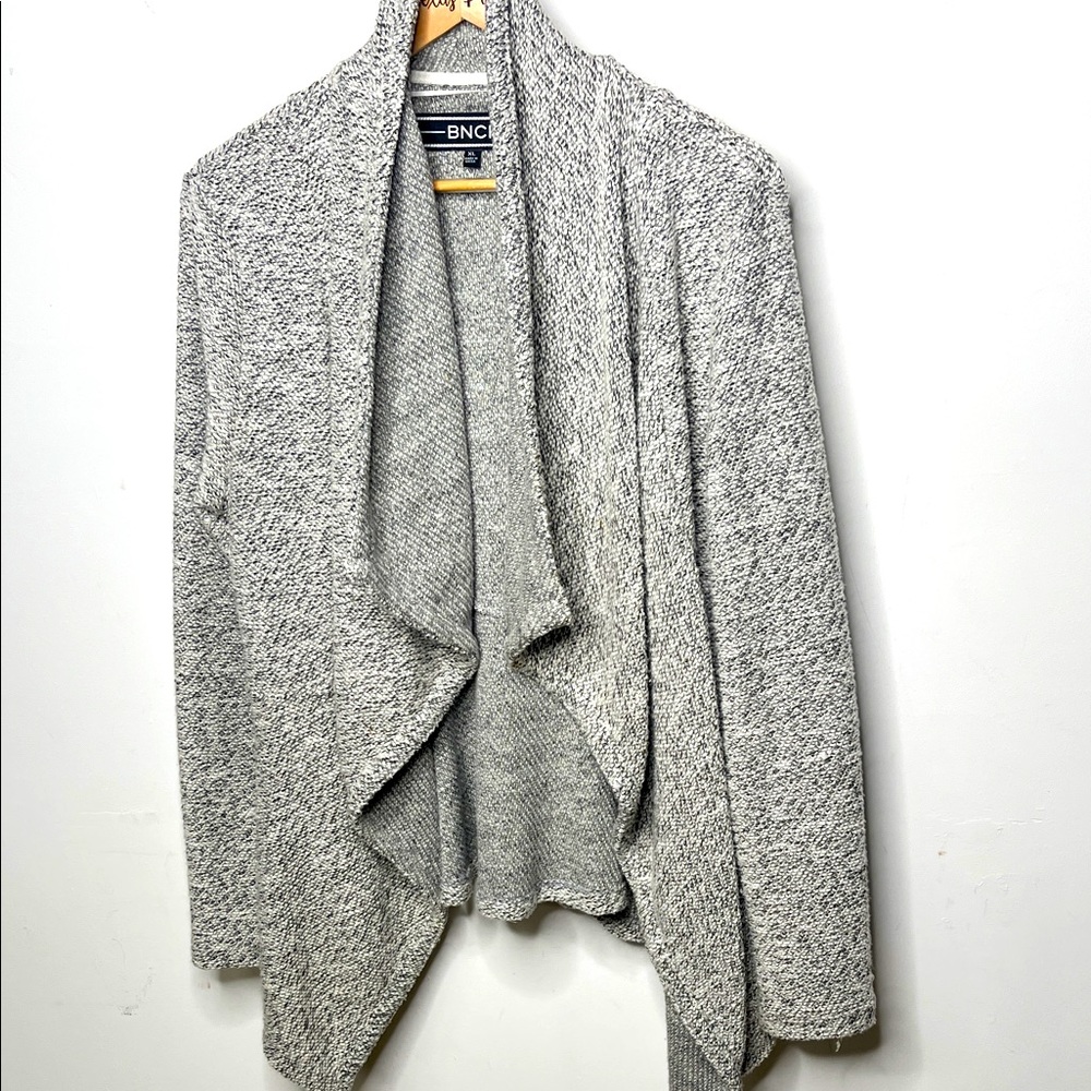 BNCI Open Cardigan grey white Sz XL